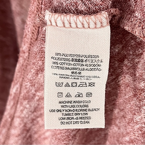 Free People FP Beach Drippy Jersey Henley High Low Knit Button Up Dress Size M - Picture 6 of 6